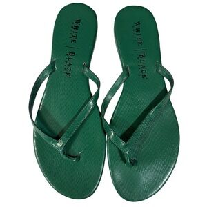 White House Black Market Emerald Sandals